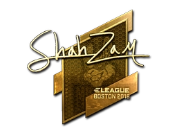 Sticker ShahZaM (Gold) | Boston 2018 preview