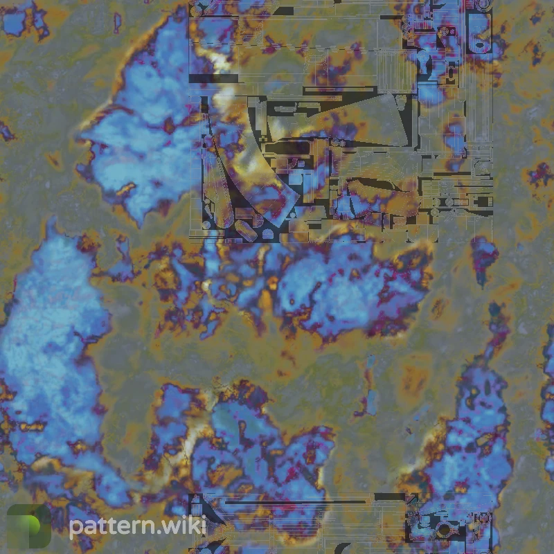 AK-47 Case Hardened seed 412 pattern template