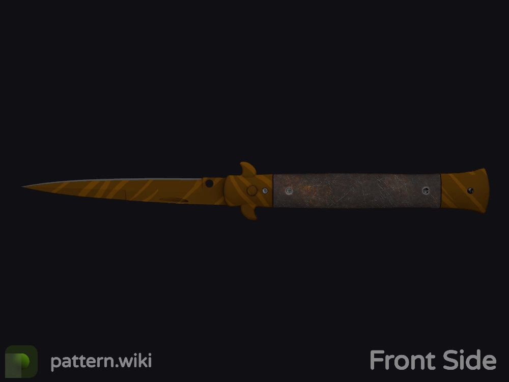 Stiletto Knife Tiger Tooth seed 719