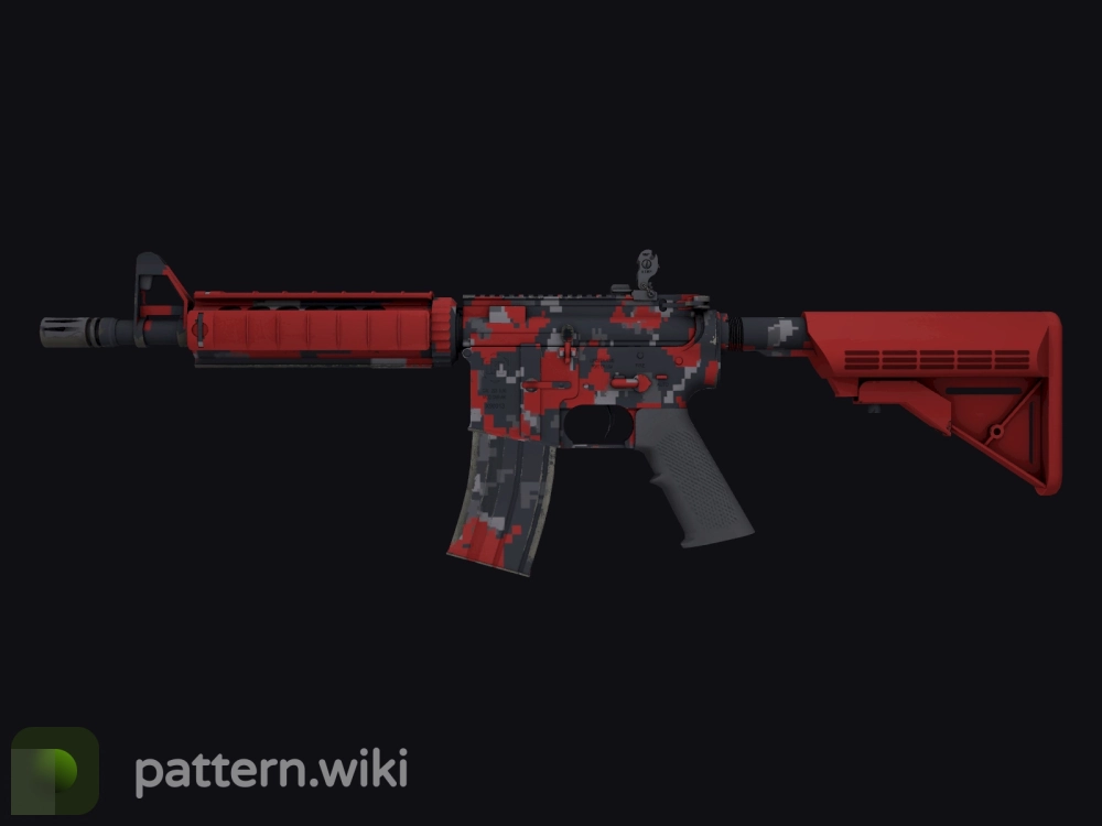 M4A4 Red DDPAT seed 996