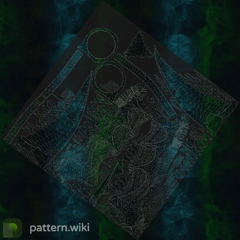 Karambit Gamma Doppler seed 210 pattern template