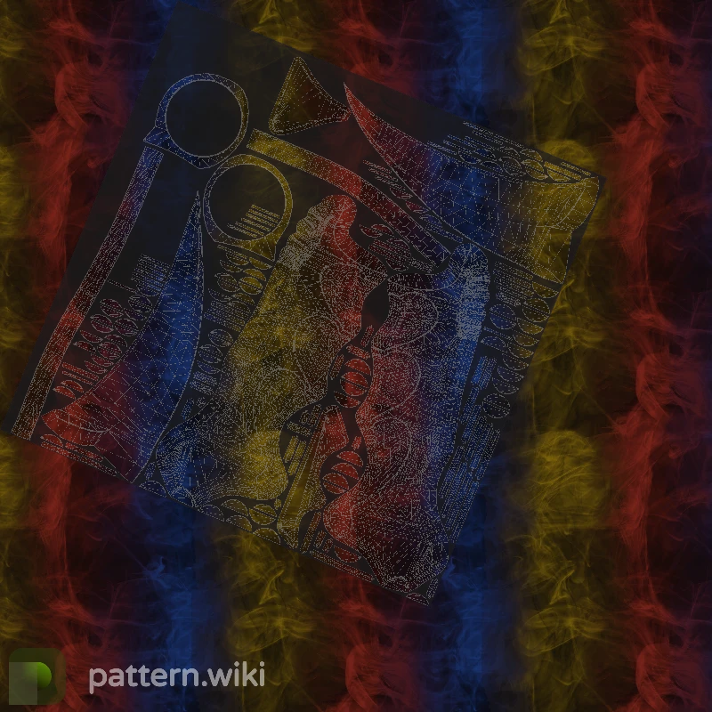 Karambit Marble Fade seed 402 pattern template