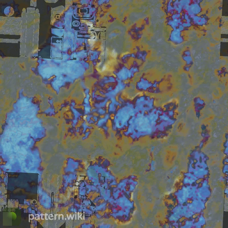 MAC-10 Case Hardened seed 101 pattern template