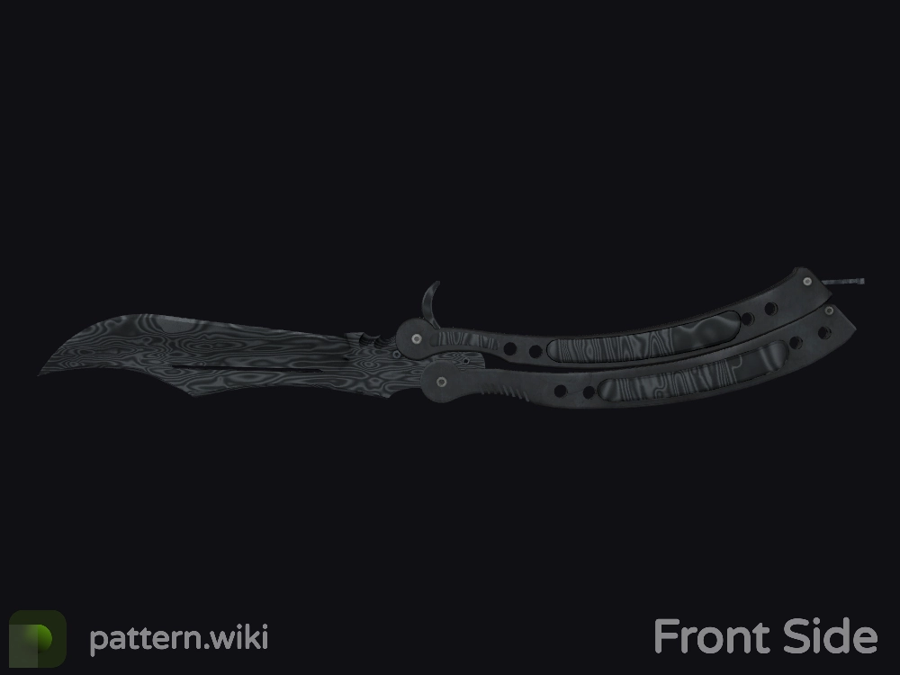 Butterfly Knife Damascus Steel seed 504