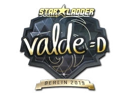 Sticker v4lde (Gold) | Berlin 2019 preview