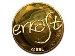 Sticker erkaSt (Gold) | Katowice 2019 preview