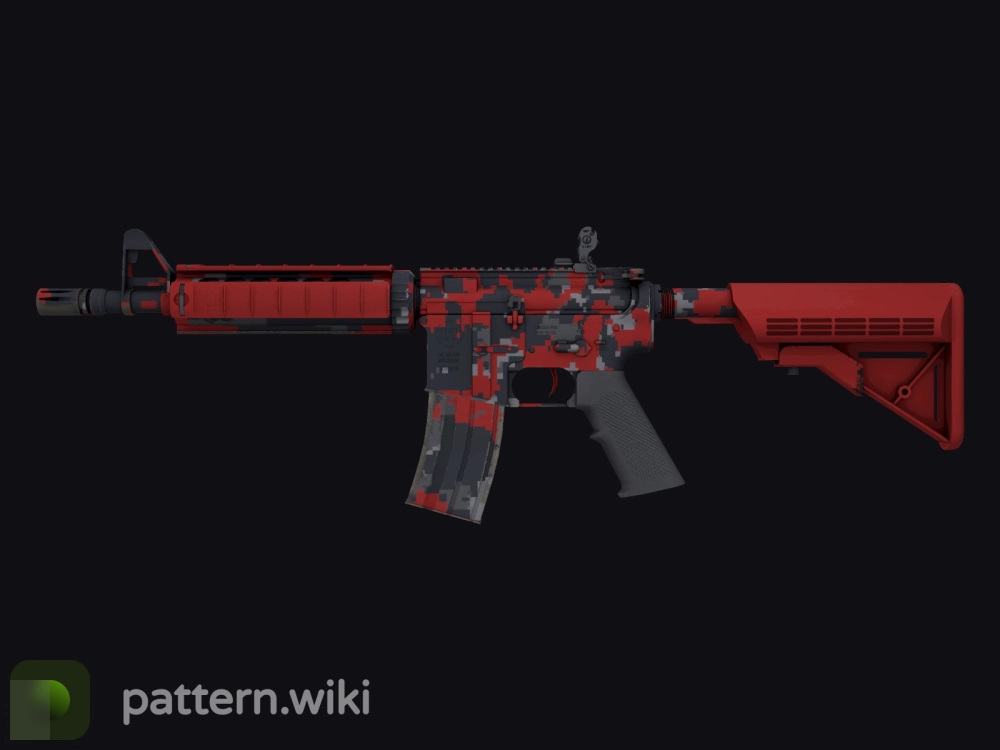 M4A4 Red DDPAT seed 699