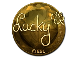 Sticker Lucky (Gold) | Katowice 2019 preview