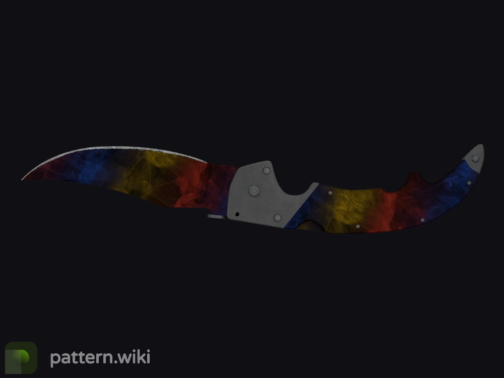 Falchion Knife Marble Fade seed 438