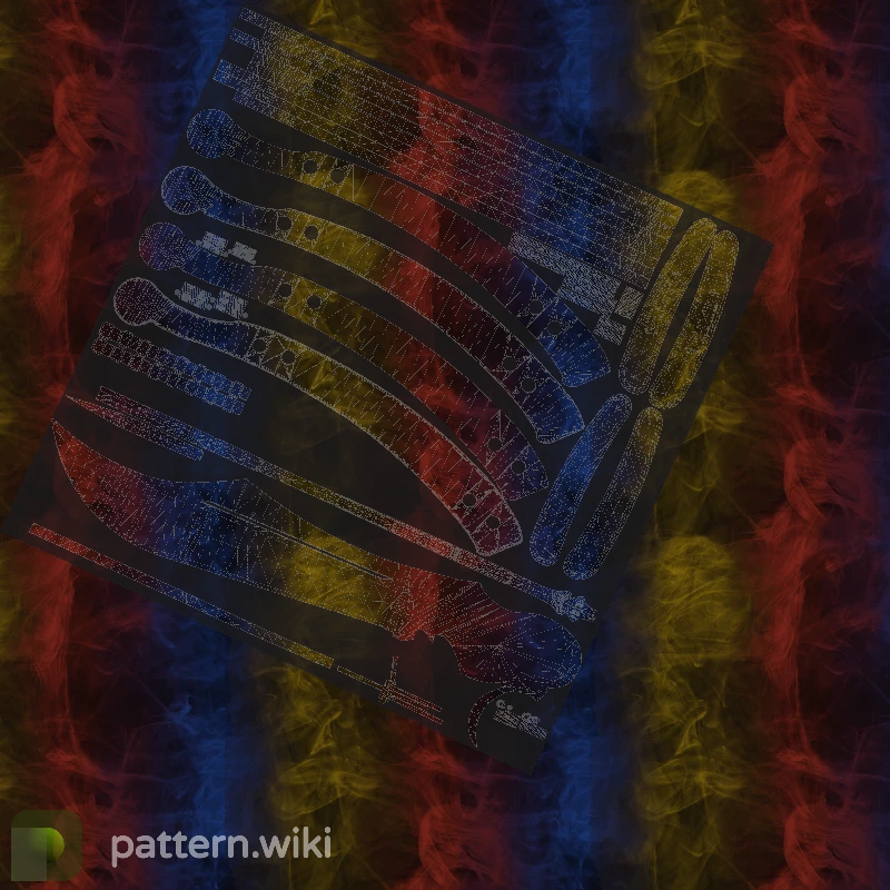 Butterfly Knife Marble Fade seed 334 pattern template