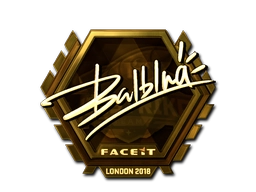 Sticker balblna (Gold) | London 2018 preview