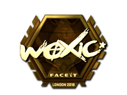 Sticker woxic (Gold) | London 2018 preview