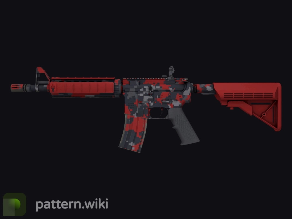 M4A4 Red DDPAT seed 352