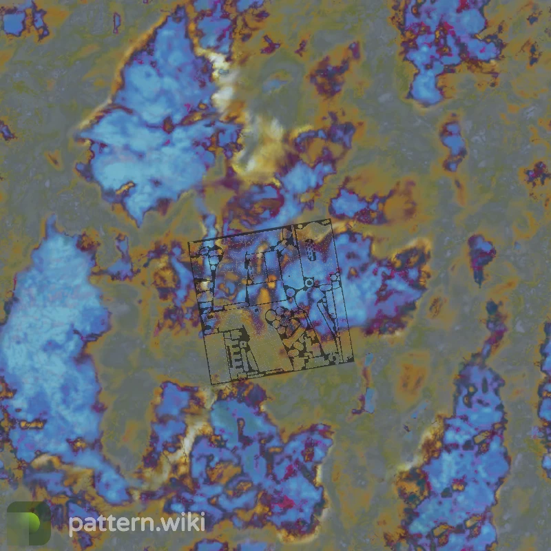 Five-SeveN Case Hardened seed 129 pattern template