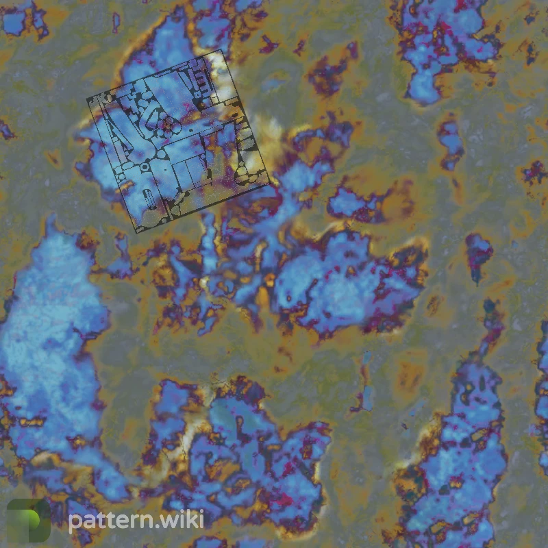 Five-SeveN Case Hardened seed 643 pattern template