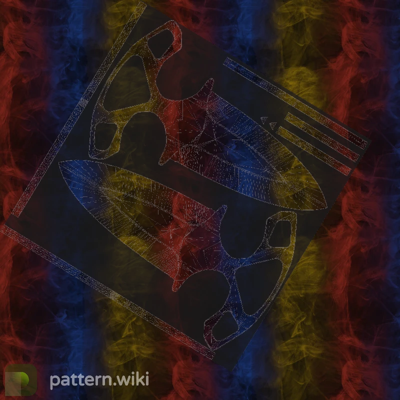 Shadow Daggers Marble Fade seed 842 pattern template