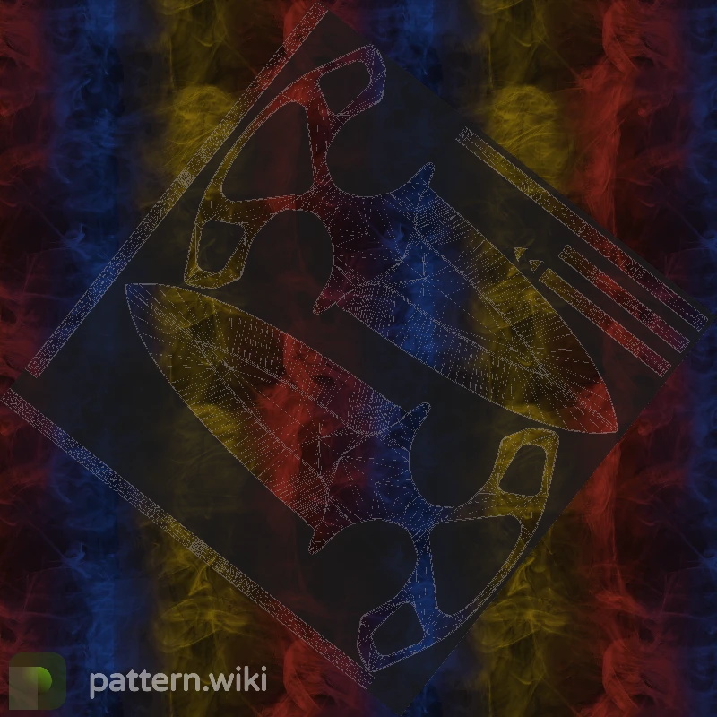 Shadow Daggers Marble Fade seed 657 pattern template