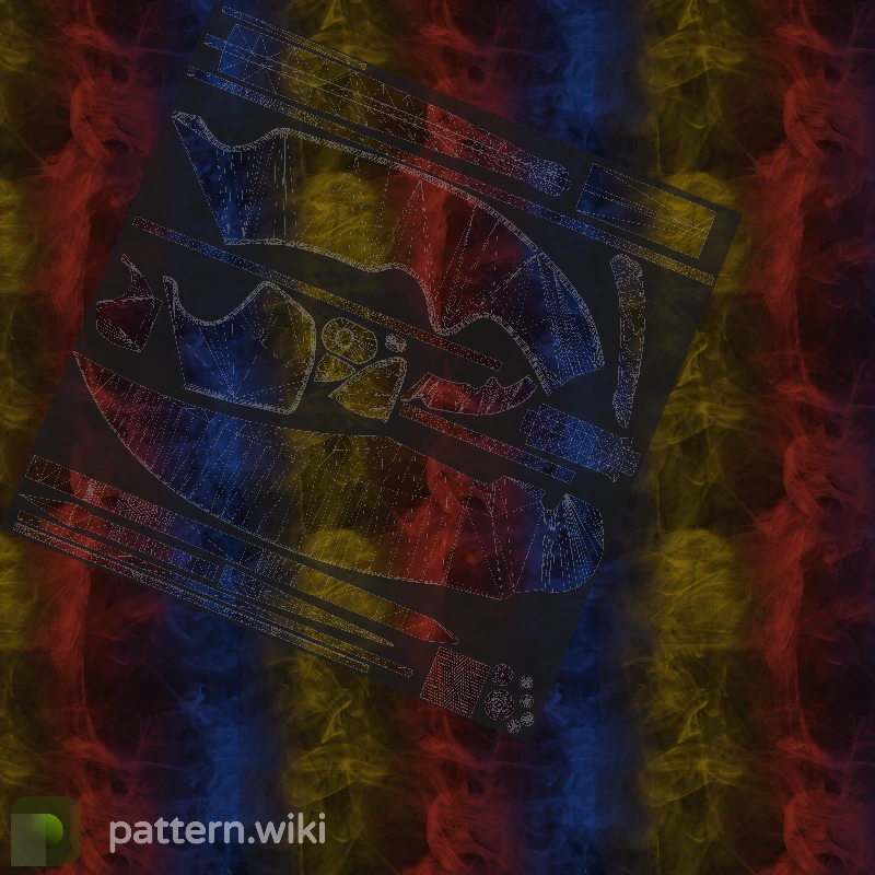 Falchion Knife Marble Fade seed 370 pattern template