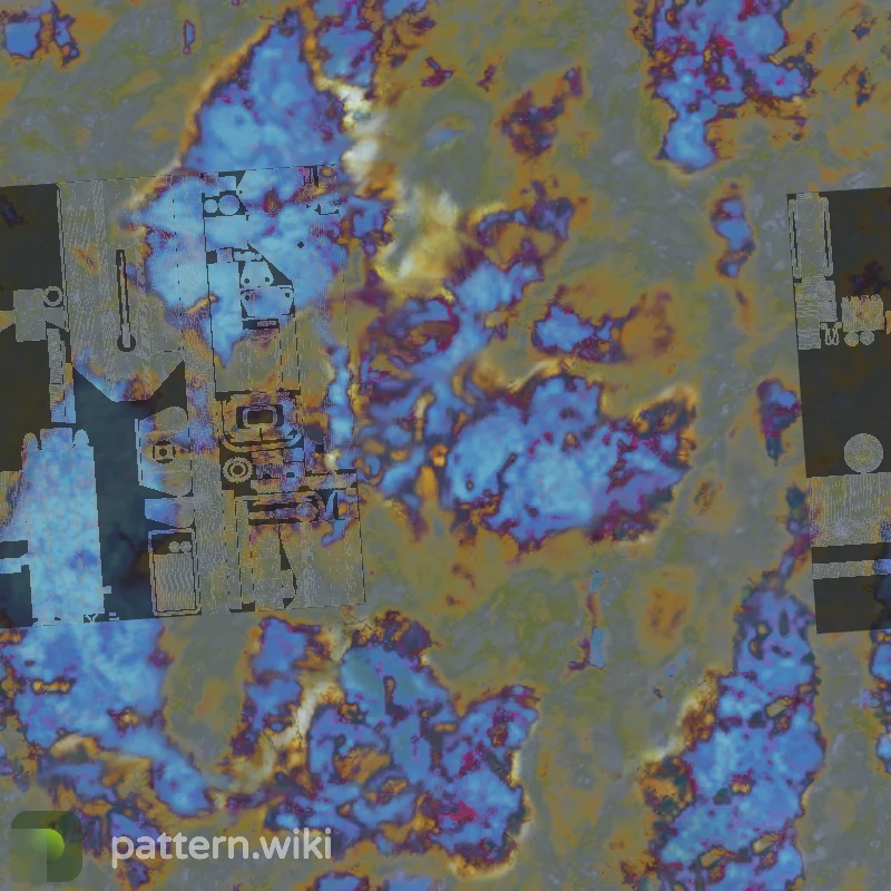 MAC-10 Case Hardened seed 704 pattern template