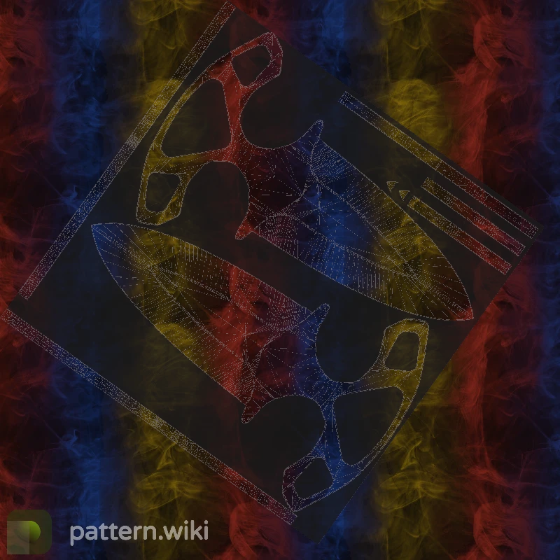 Shadow Daggers Marble Fade seed 835 pattern template