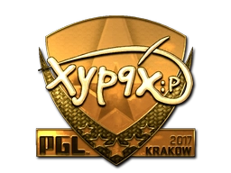 Sticker Xyp9x (Gold) | Krakow 2017 preview